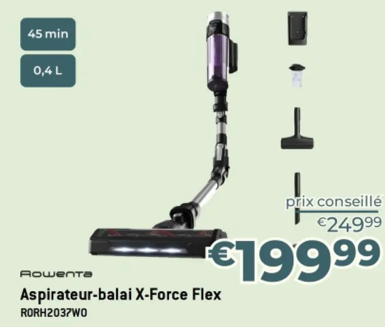 Offre: Aspirateur-balai X-Force Flex