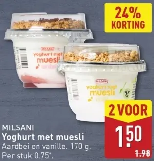 Aanbieding: Yoghurt met muesli