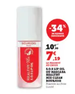 Aanbieding: S.O.S LIP OIL OU MASCARA HEALTHY MIX CLEAN