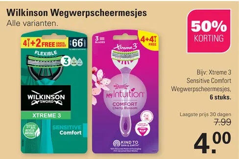 Aanbieding: Wegwerpscheermesjes
