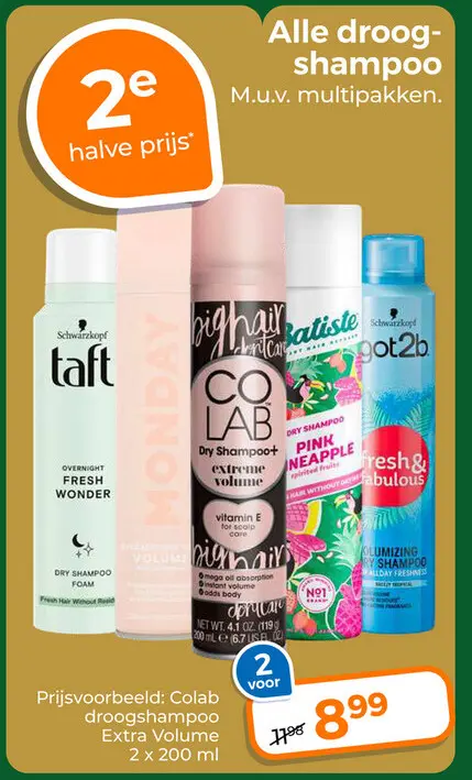 Aanbieding: Colab droogshampoo Extra Volume