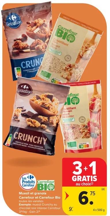 Offre: Muesli et granola