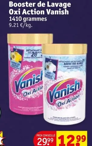 Offre: Booster de Lavage Oxi Action Vanish