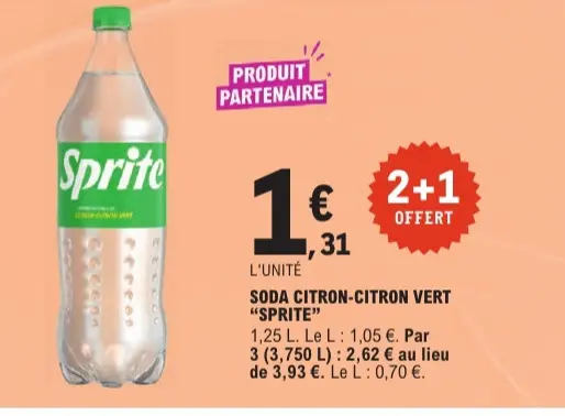 Promotie: Soda citron-citron vert