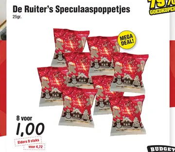 Aanbieding: De Ruiter's Speculaaspoppetjes