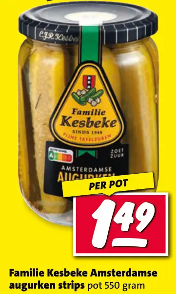 Aanbieding: Amsterdamse augurken strips