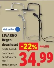 Aanbieding: Regendoucheset