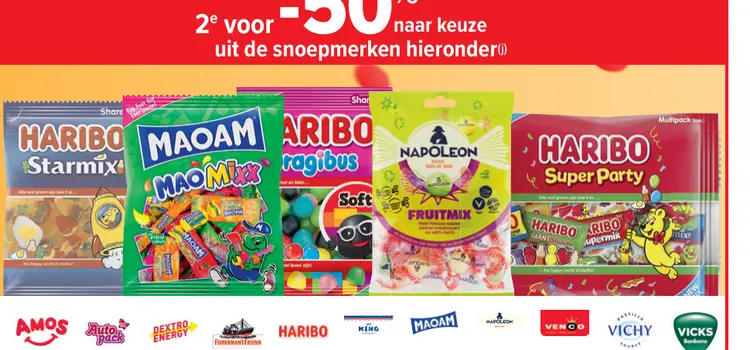 Promotie: Diverse snoep 2e voor -50%