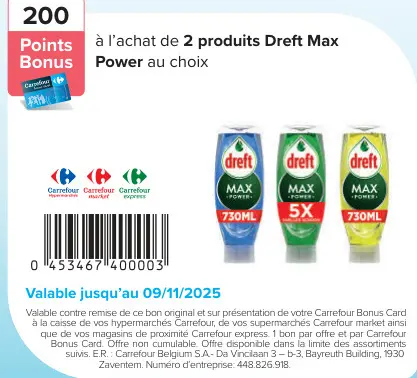 Offre: Dreft Max Power