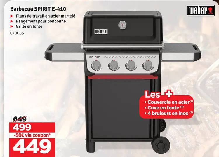 Offre: Barbecue SPIRIT E-410