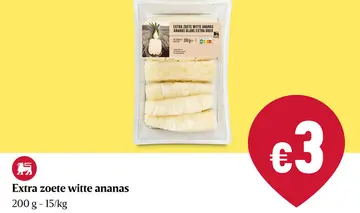 Aanbieding: Extra zoete witte ananas