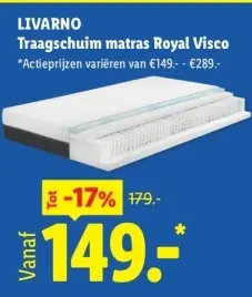 Aanbieding: Traagschuim matras Royal Visco