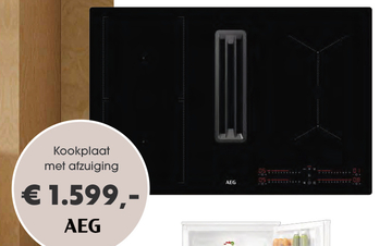 Aanbieding: Kookplaat met afzuiging