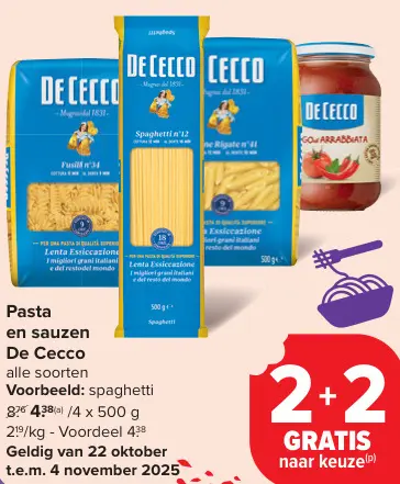 Aanbieding: Pasta en sauzen