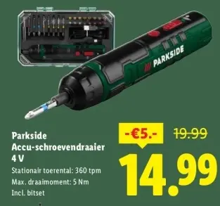 Aanbieding: Accu-schroevendraaier