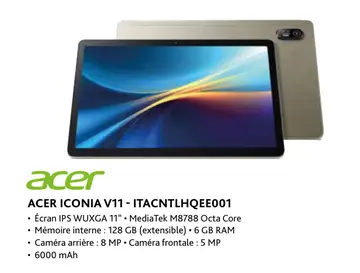 Offre: Acer iconia v11 - itacntlhqee001