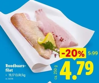 Promotie: Roodbaarsfilet