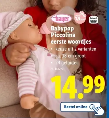 Aanbieding: Babypop Piccolina eerste woordjes