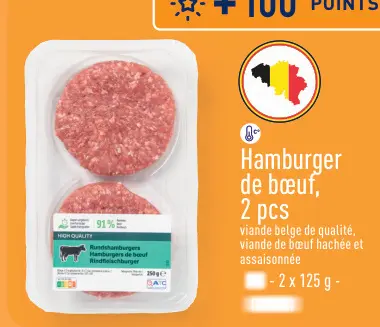 Offre: Hamburger de bœuf