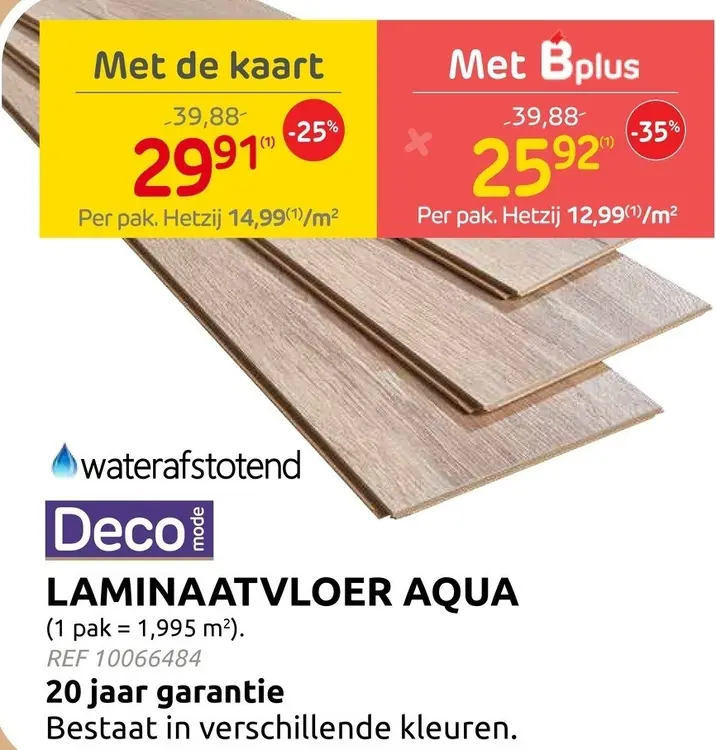 Promotie: Laminaatvloer Aqua