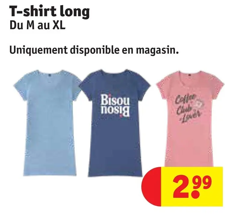 Offre: T-shirt long
