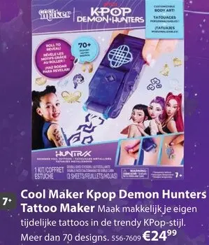 Aanbieding: Cool Maker & Kpop Demon Hunters Tattoo Maker