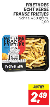 Aanbieding: Friethoes echt verse franse frietjes