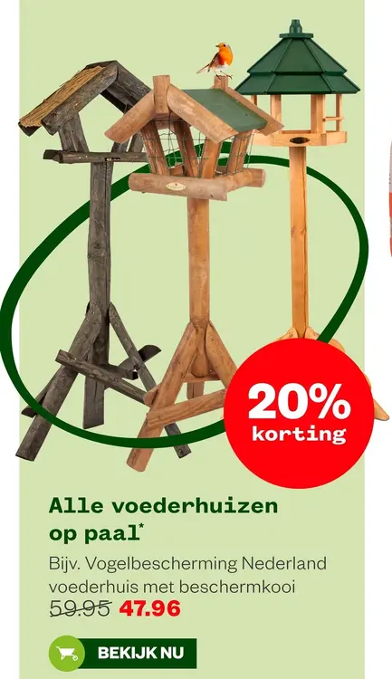 Aanbieding: Alle voederhuizen op paal