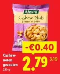Aanbieding: Cashew Nuts Roasted & Salted