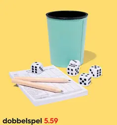 Aanbieding: dobbelspel