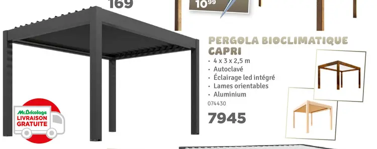 Offre: Pergola bioclimatique capri
