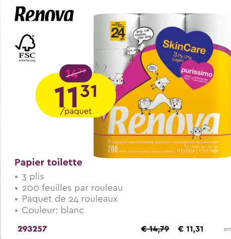Offre: Papier toilette