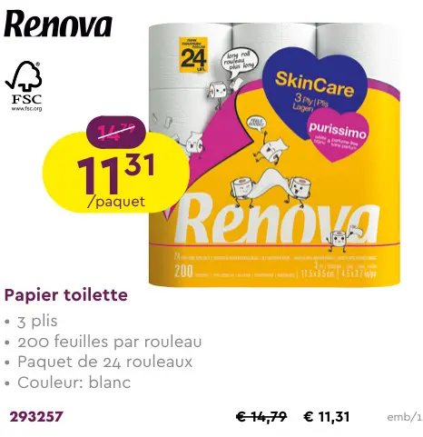 Offre: Papier toilette