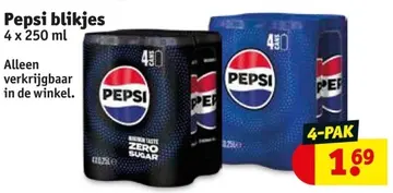 Aanbieding: Pepsi blikjes