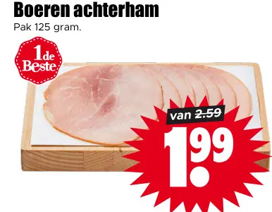 Aanbieding: Boeren achterham