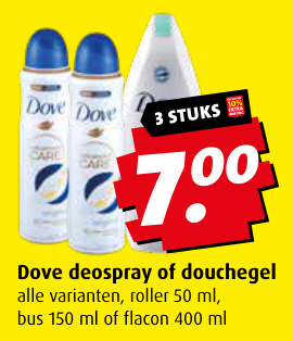 Aanbieding: Dove deospray of douchegel