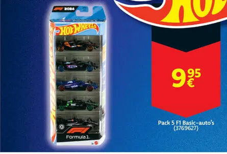 Aanbieding: Pack 5 F1 Basic-auto's