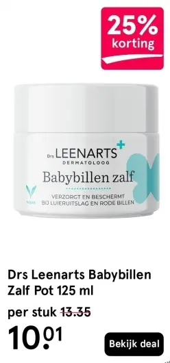Aanbieding: Drs Leenarts Babybillen Zalf Pot 125 ml
