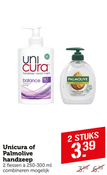 Aanbieding: uni Cura of palmolive handzeep
