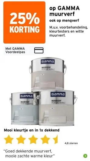 Aanbieding: Muurverf