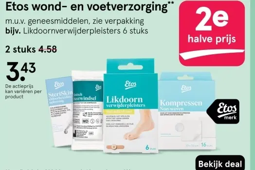 Aanbieding: Etos wond- en voetverzorging