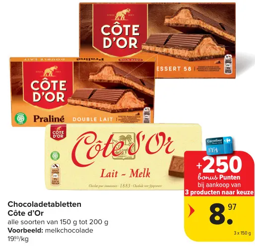 Promotie: Chocoladetabletten
