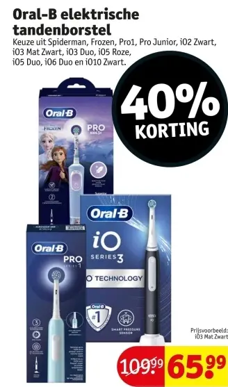 Promotie: Oral-B elektrische tandenborstel