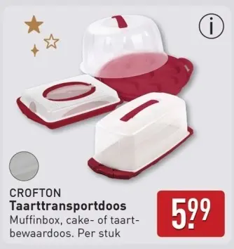 Aanbieding: Taarttransportdoos