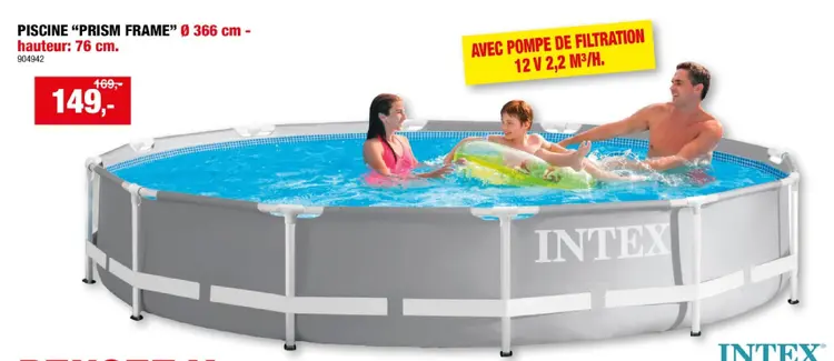 Offre: Piscine "prism frame"