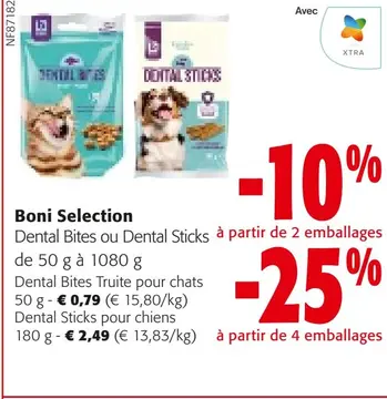 Offre: Boni Selection Dental Bites ou Dental Sticks