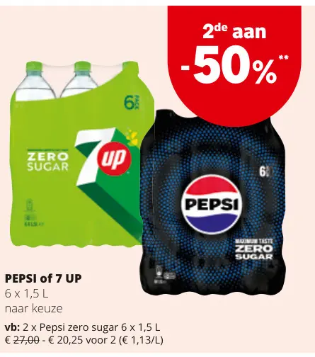 Promotie: PEPSI of 7 UP