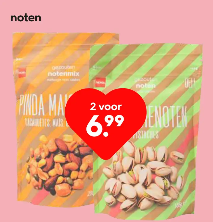 Promotie: Gezouten notenmix en gezouten noten