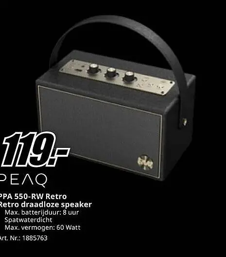Aanbieding: PPA 550-RW Retro
