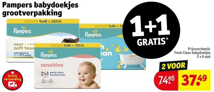 Aanbieding: Babydoekjes grootverpakking